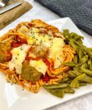 11 Spaghetti, Meatballs & Veg.