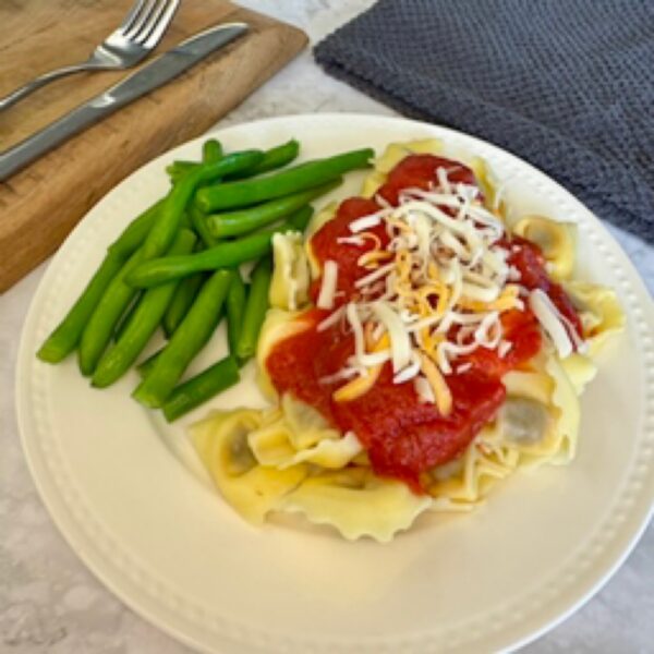 14 Tortellini Pasta & Veg.