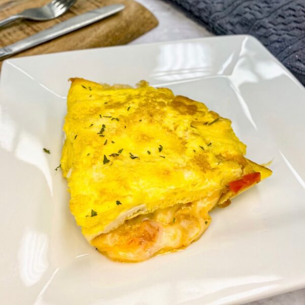 37 Vegetarian Cheesy Omelette & Brown Beans