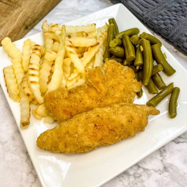 19 Chicken Tenders, Fries & Veg.
